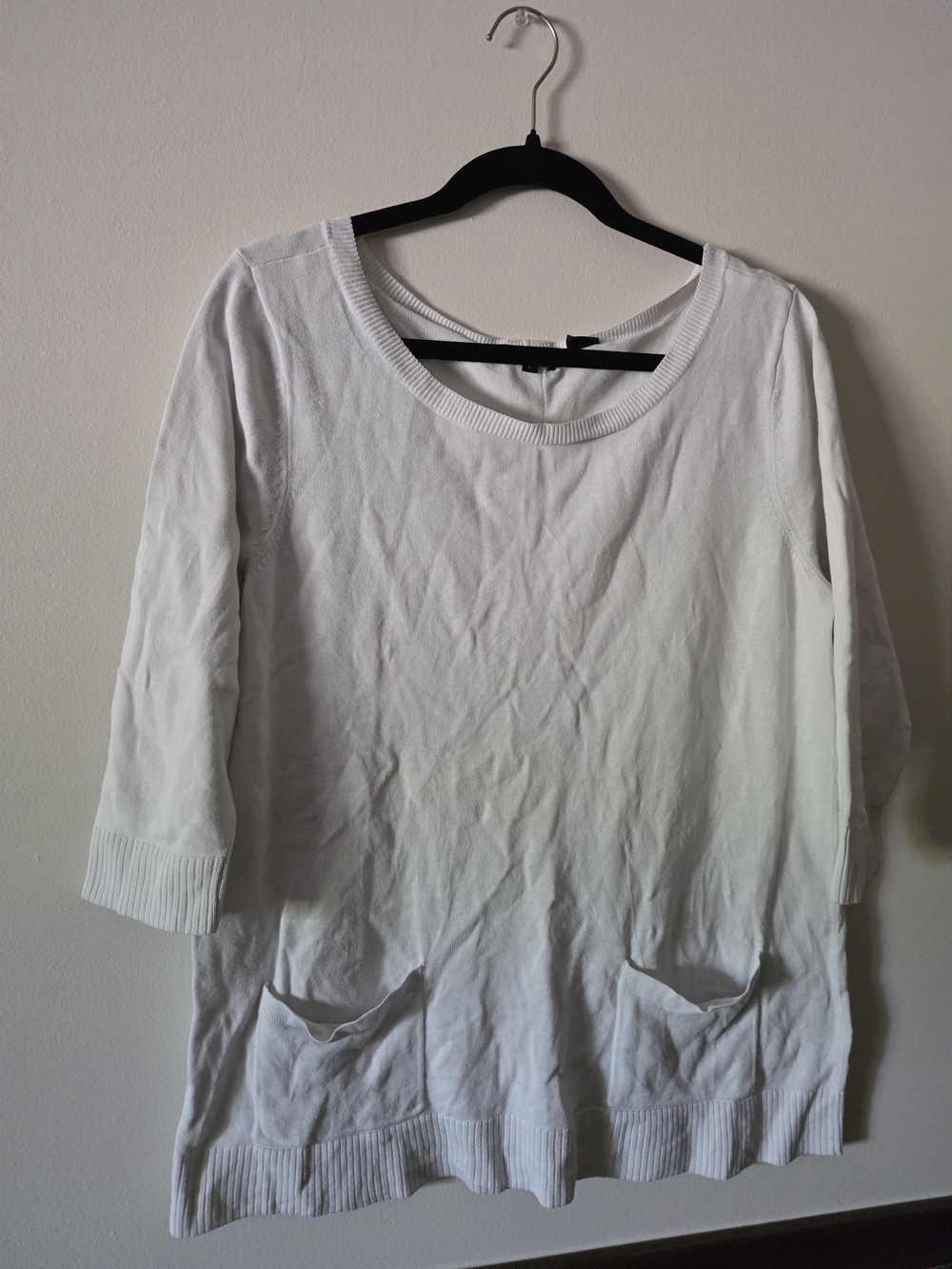 JEANNE PIERRE White Crewneck Sweatshirt